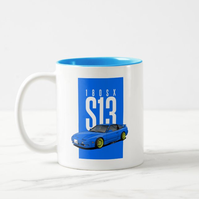 Taza Bicolor Nissan Silvia S13 180SX (Izquierda)