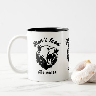 Taza Bicolor No alimente a los osos