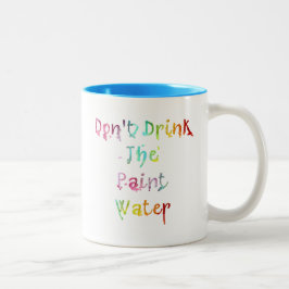 Taza Bicolor No beba el agua de la pintura