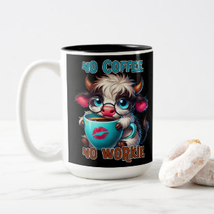Taza Bicolor No Café No Funciona