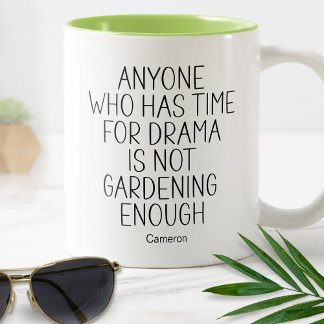 Taza Bicolor No cultivar suficientes plantas Humorístico Divert