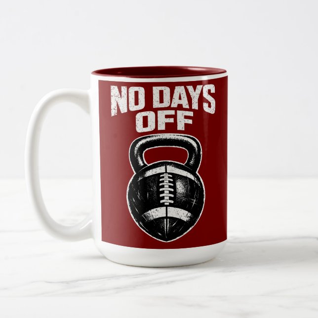 Taza Bicolor No Days Off Football (Izquierda)