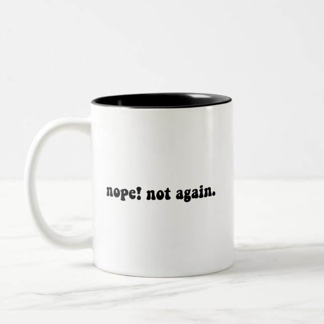 Taza Bicolor No de Nuevo Divertido Trump - Anti Trump (Izquierda)