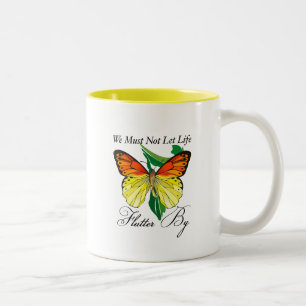 Taza Bicolor No Debemos Dejar Que La Vida Fluya