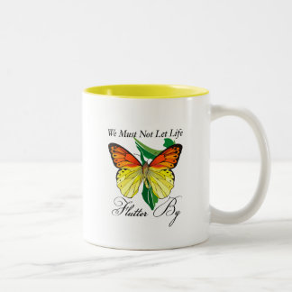 Taza Bicolor No Debemos Dejar Que La Vida Fluya