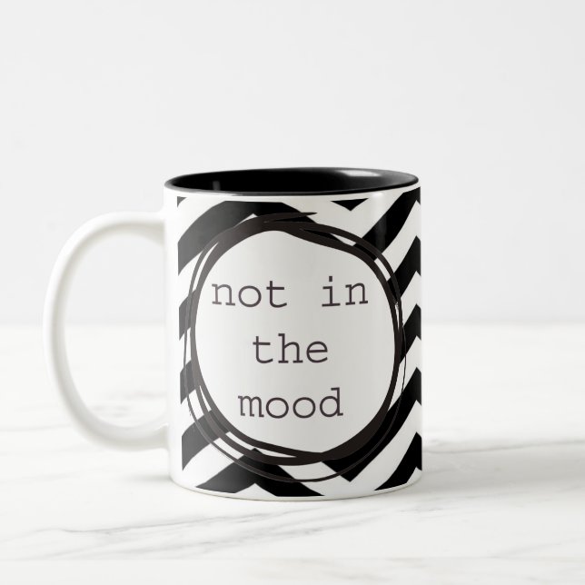 Taza Bicolor No en el ánimo (Izquierda)