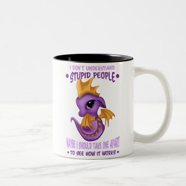 Taza Bicolor No entiendo a la gente estúpida (Derecha)