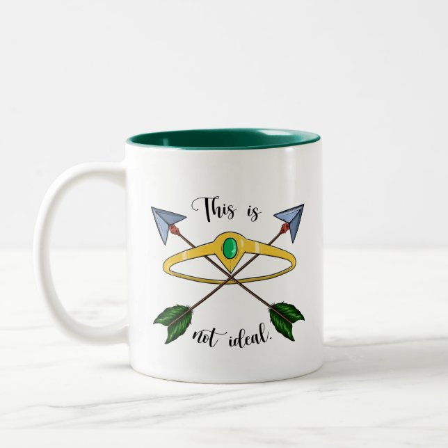 Taza Bicolor No es ideal Mug (Izquierda)