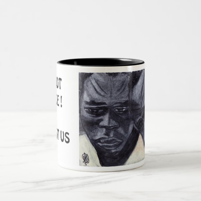 TAZA BICOLOR NO ES JUSTICIA, SÓLO NOSOTROS. (Centro)