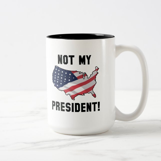 Taza Bicolor No es mi presidente (Derecha)