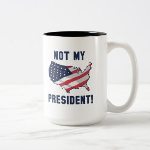 Taza Bicolor No es mi presidente