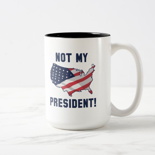 Taza Bicolor No es mi presidente (Derecha)