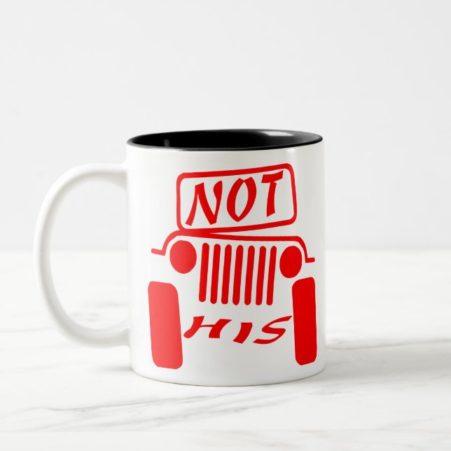 Taza Bicolor No es su 4x4 #USAPatriotGraphics © (Izquierda)