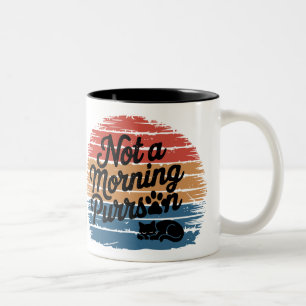 Taza Bicolor No es una broma de gato moreno
