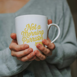 Taza Bicolor No es una broma de gato moreno