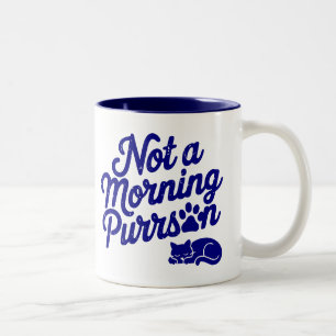 Taza Bicolor No es una broma de gato moreno