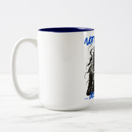 Taza Bicolor No está muerto recién muerto