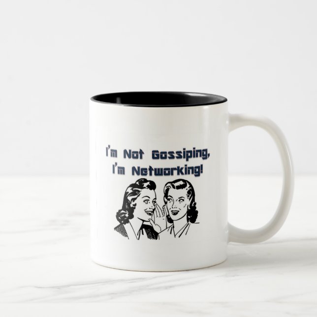 Taza Bicolor ¡No estoy cotilleando, yo soy establecimiento de (Derecha)