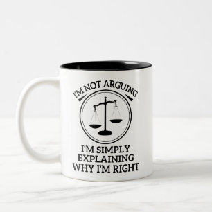 Taza Bicolor No estoy discutiendo, simplemente estoy explicando