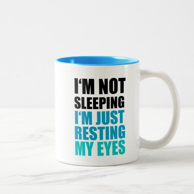 Taza Bicolor No estoy durmiendo, yo apenas estoy descansando (Derecha)