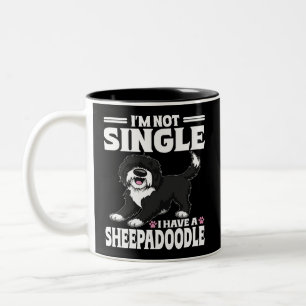 Taza Bicolor No Estoy Soltero Tengo Un Amante De Cachorros Shee