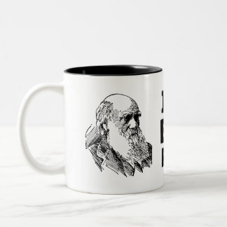 Taza Bicolor No evolucioné para esto - Funny Darwin Coffee Mug