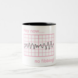 Taza Bicolor No Fijar Vfib Cardiología Humorística