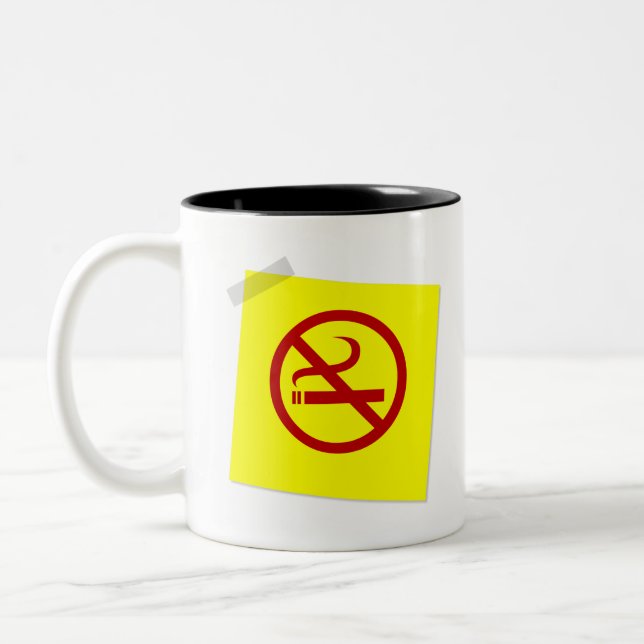 Taza Bicolor No fumar (Izquierda)