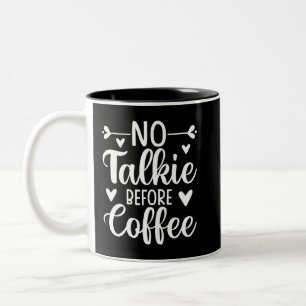 Taza Bicolor No hablar antes del café