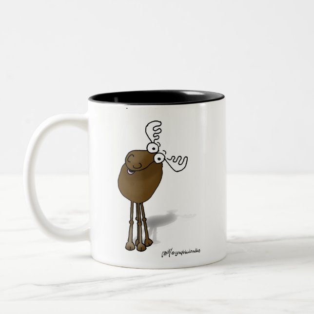 TAZA BICOLOR ¡NO HACEN LOS ALCES CON MI TAZA!!! (Izquierda)