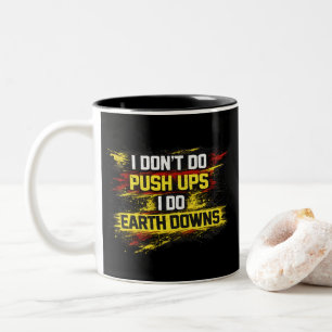 Taza Bicolor No Hago Flexiones Hago Abdominales Gimnasio
