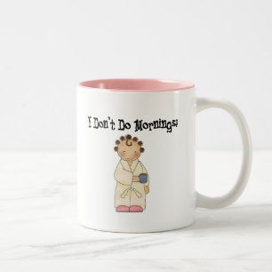 Taza Bicolor No hago mañanas