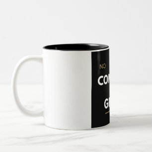 Taza Bicolor No hay comodidad, no hay crecimiento. Motivación p