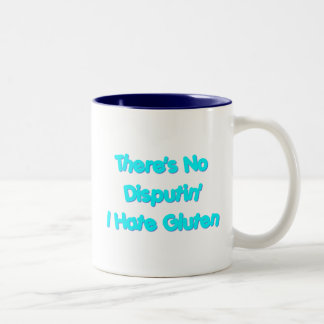 Taza Bicolor No hay Disputin que odio el gluten