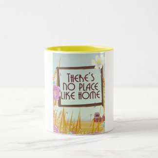 Taza Bicolor No hay lugar como el hogar.