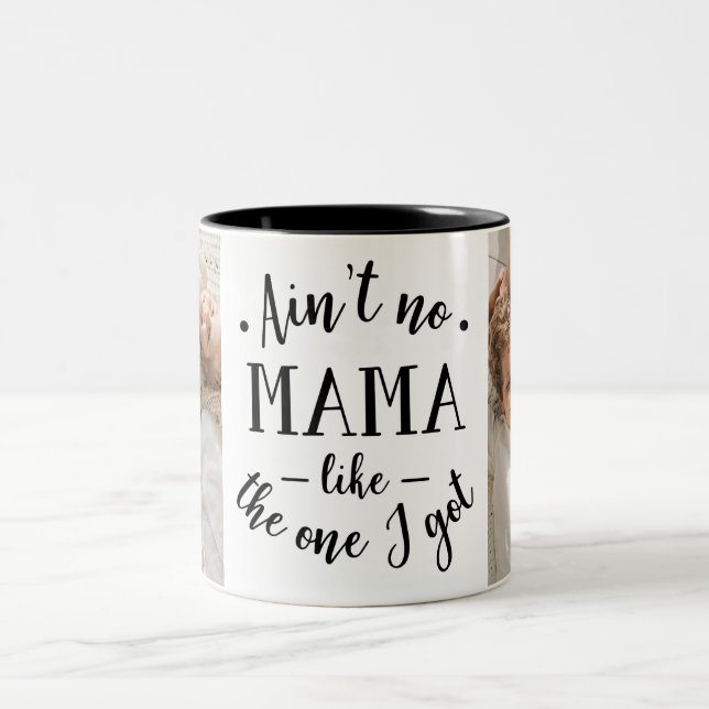 Taza Bicolor No hay mamá como la que tengo (Centro)