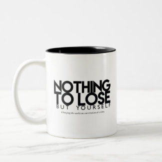 Taza Bicolor No hay nada que perder, excepto tu propio logo de