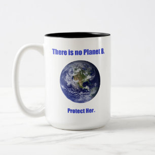 Taza Bicolor No hay Planeta B