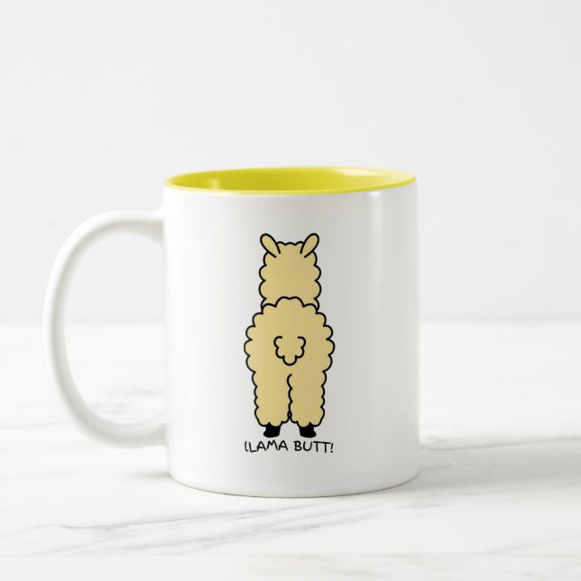 Taza Bicolor ¡No hay Prob-llama, solo café! 🦙 ☕ 😂 (Izquierda)