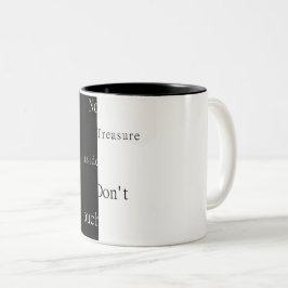 Taza Bicolor No Hay Tesoro Dentro - No Tocar 