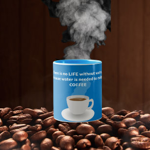 Taza Bicolor No hay vida sin agua