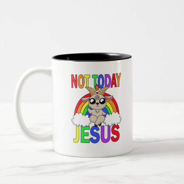 Taza Bicolor No hoy Jesús (Izquierda)