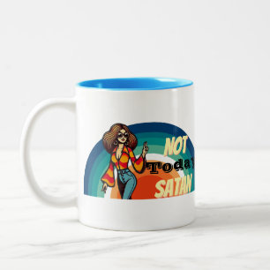 Taza Bicolor No hoy Satanás