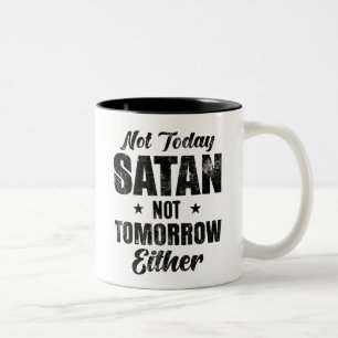 Taza Bicolor No hoy Satanás 