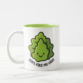 Taza Bicolor ¡No Kale My Vibe! Personalizado de verduras de cua