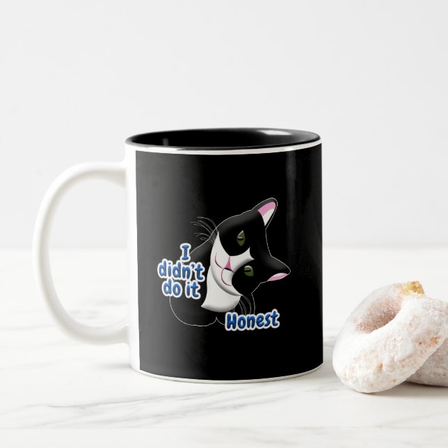 Taza Bicolor No lo hice Cat (Con donut)