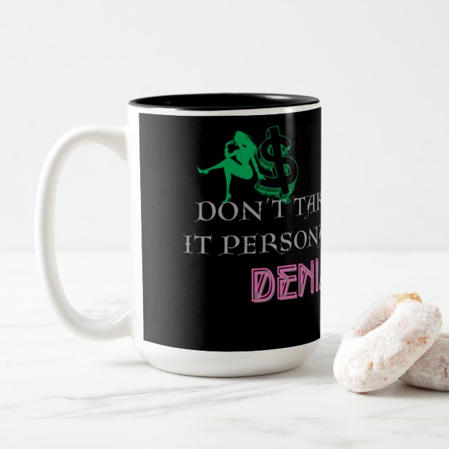 TAZA BICOLOR NO LO TOMEN PERSONAL MUG (Con donut)