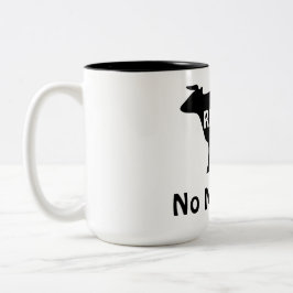 Taza Bicolor No Más Toro Tema De Vaca Divertido Humor De Jubila