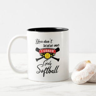 Taza Bicolor No me asustas, entreno Chicas en softbol
