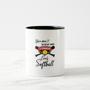 Taza Bicolor No me asustas, entreno Chicas en softbol